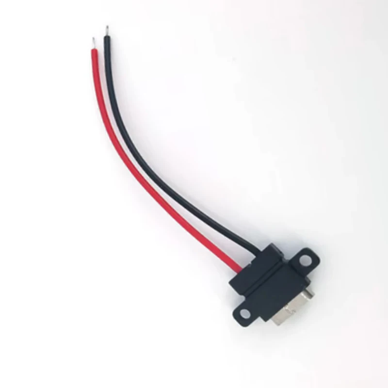 Водонепроницаемый вертикальный разъем Type-C (2-контактный) с проводным подключением, гнездо USB для пайки, адаптер-штекер C5 (art.: 3920d8cbaceab) - 3920d8cbaceab