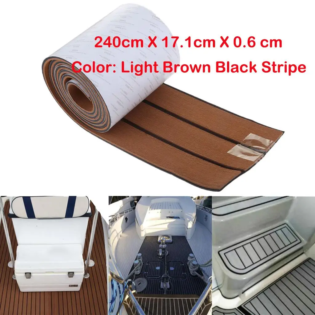 

2pcs EVA Foam Teak Sheet Boat Flooring Boat Self -