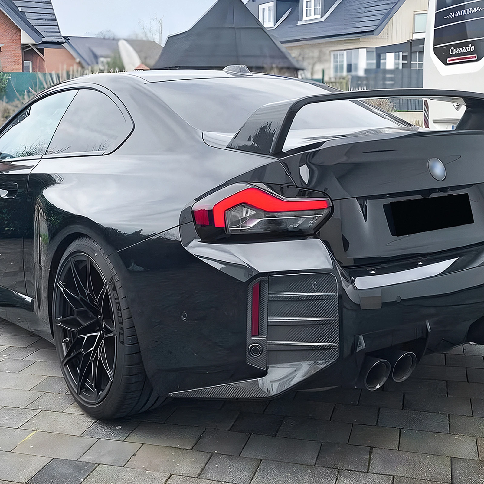 Для BMW 2 серии M2 G87 2023-2024 задний бампер боковая отделка вентиляционного отверстия