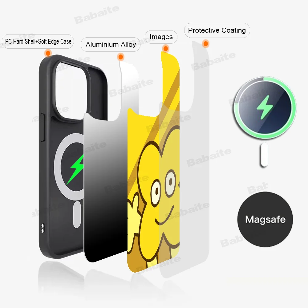 Bfdi Battle For Dream Island Phone Case Magesafe Magnetic Wireless Charge iPhone 16 11 12 13 14 15 Pro Max Plus Mini