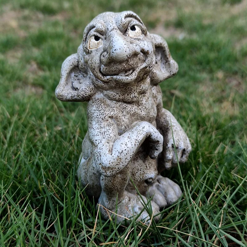 Скульптура горгульи готическая скульптура поделки из смолы тролля украшения для