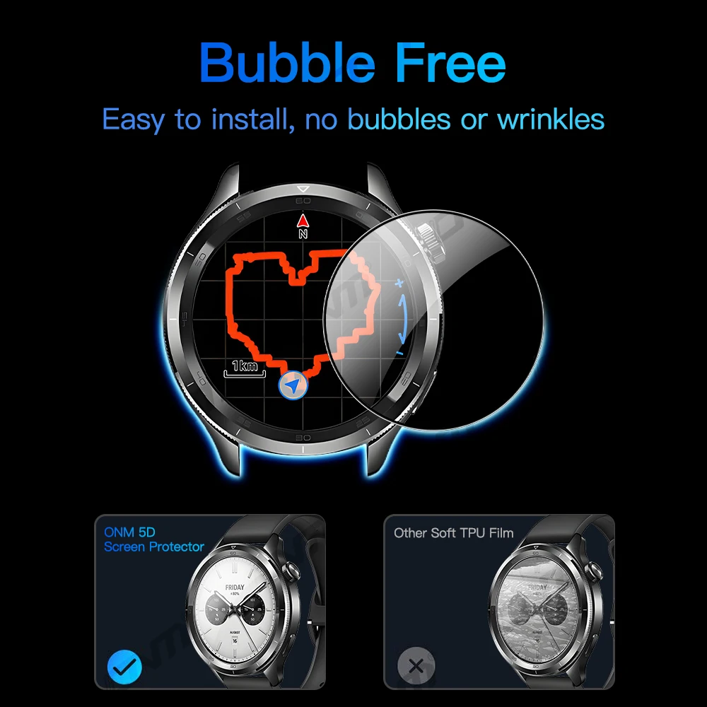 5D защитная пленка для Xiaomi Mi Watch S4 экрана защита от царапин умных часов (не стекло)