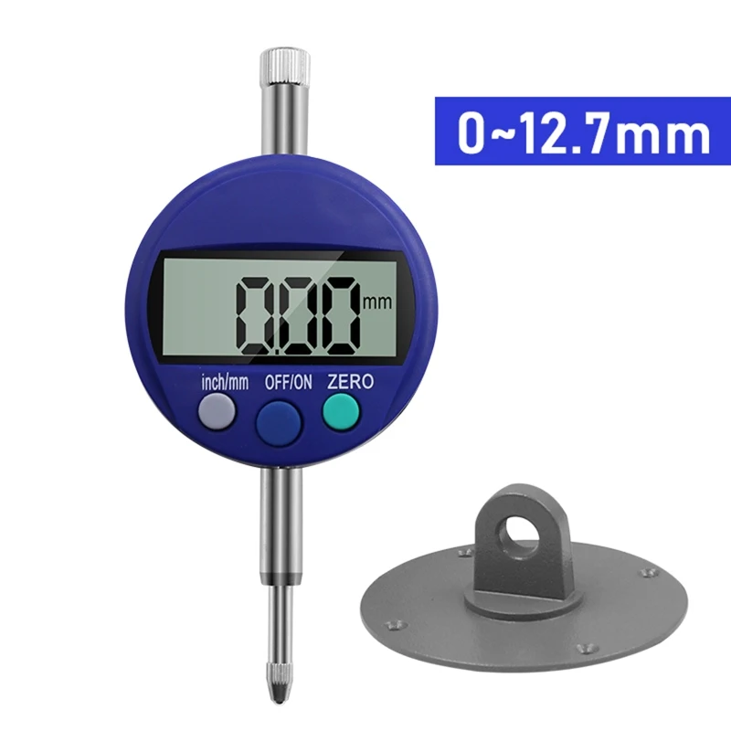 

N7MD Digital Dial Indicator Digimatic- Indicator 0-12.7mm Test Range LCD Display Powered 0.01mm/0.0005'' 12.3cm/4.3in