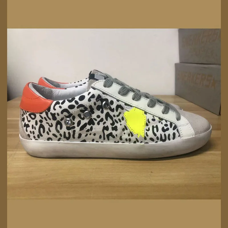 

2022 Four Seasons New Fashion Leopard Print Custom Small Dirty Shoes Parent-Child Sports Casual Shoes Anti-skid Increase ST219