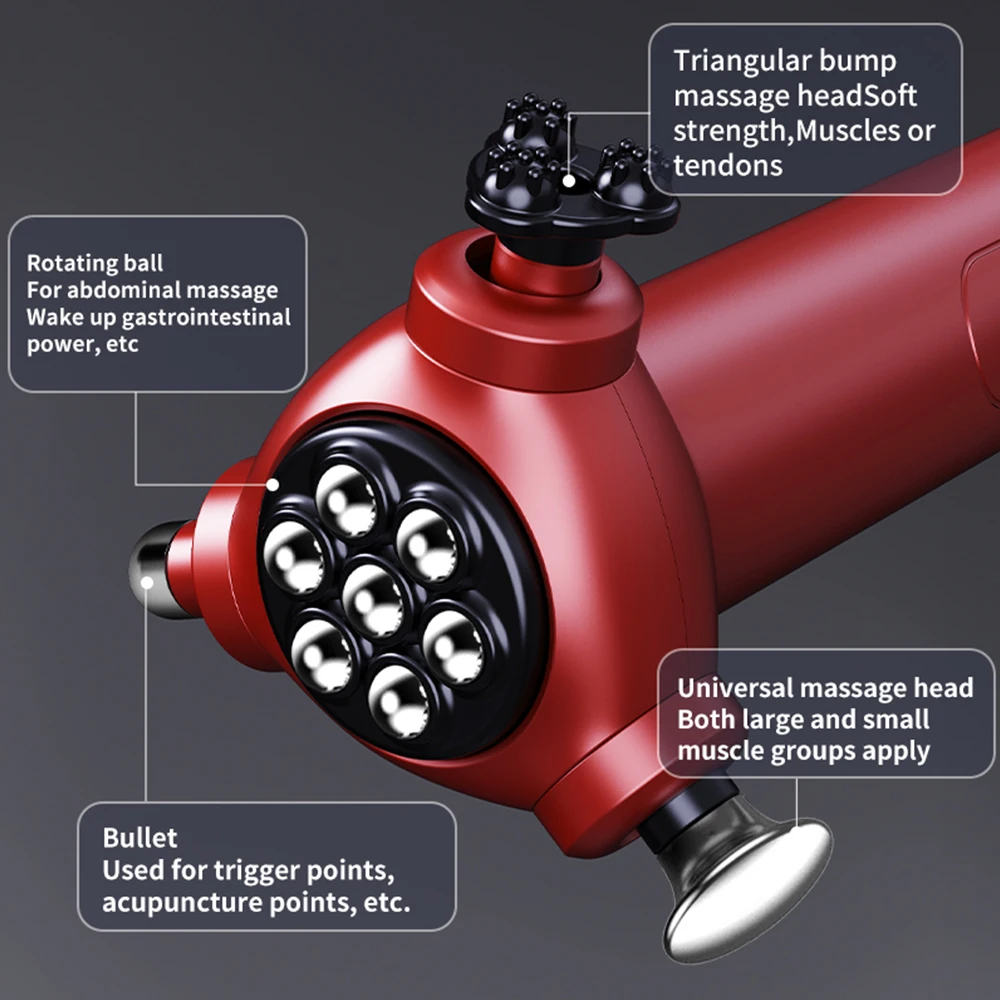Пистолет для фасциального массажа электрический многофункциональный пистолет