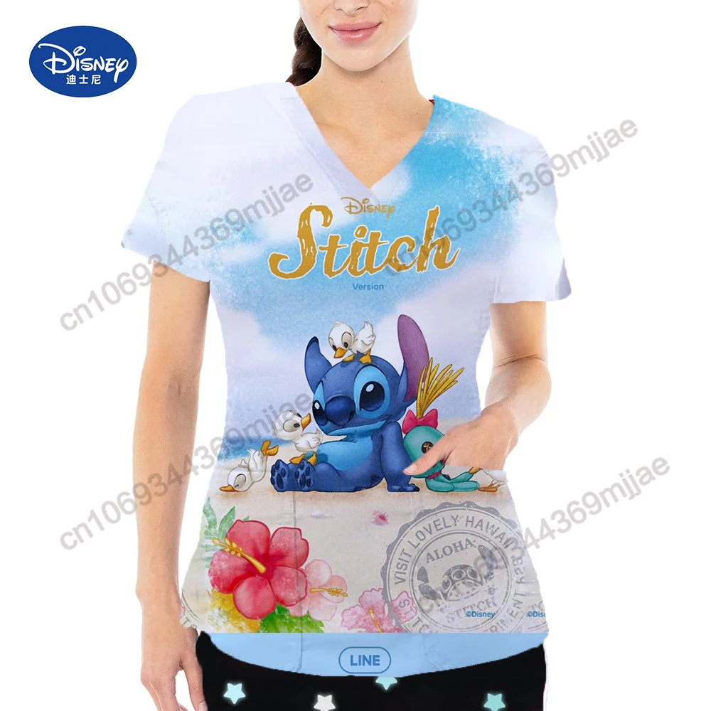 Футболка женская с карманом V-образным вырезом Y2k Yk2