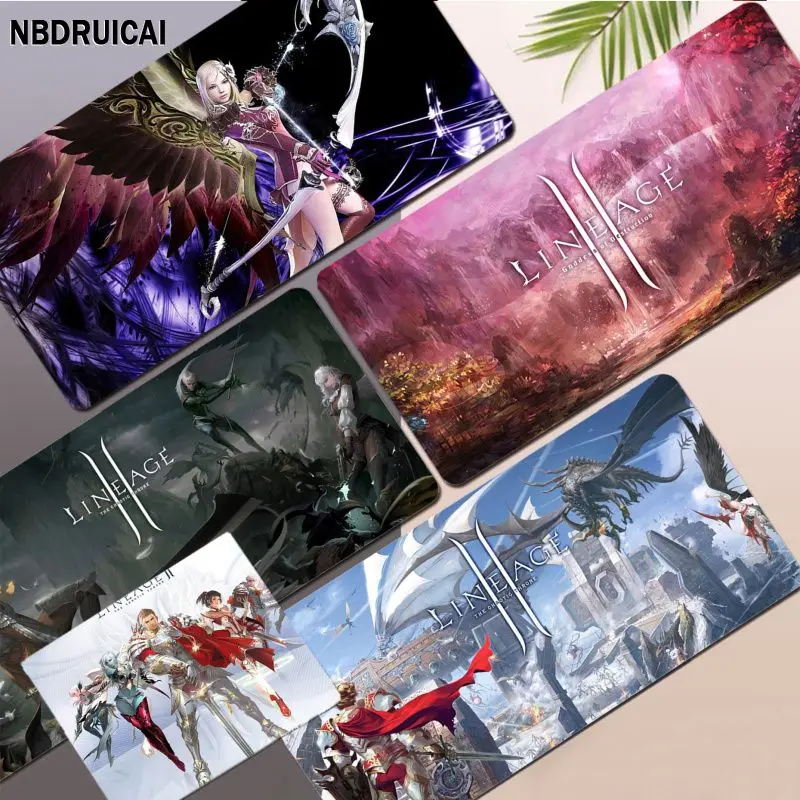 

Lineage 2 Boy Pad Large Mouse Pad PC Computer Mat Size For Kawaii Desk Teen Girls For Bedroom