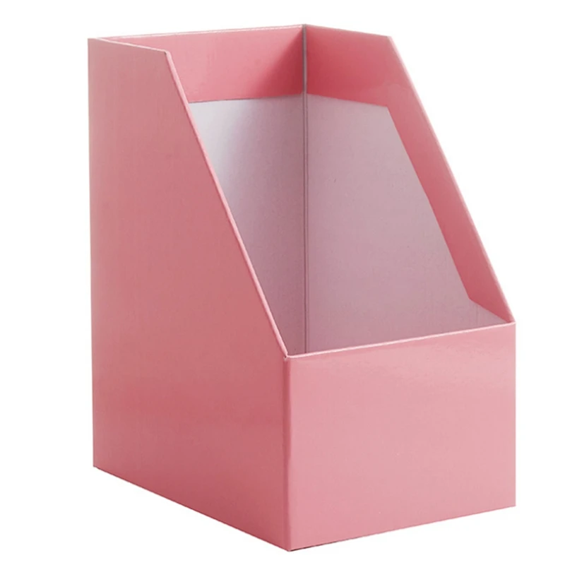 

Kraft Paper Magazine Rack Bookend Large Book Stand File Holder Foldable Documents Organizer Office Storage Rack