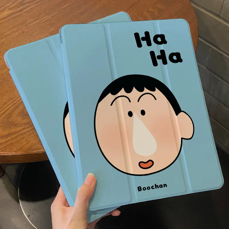 

Kawaii Crayon Shin-Chan Ipad Case Air5 Cartoon 2022 Trifold Mini6 Silicone Transparent Pro11 Flip Ten Generation New