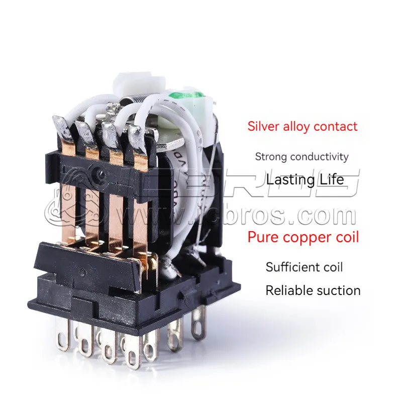 10 шт. MY4NJ HH54P MY4N-J 14 контактов AC/DC 12 В 24 в 36 48 110 220 380 мини промежуточное