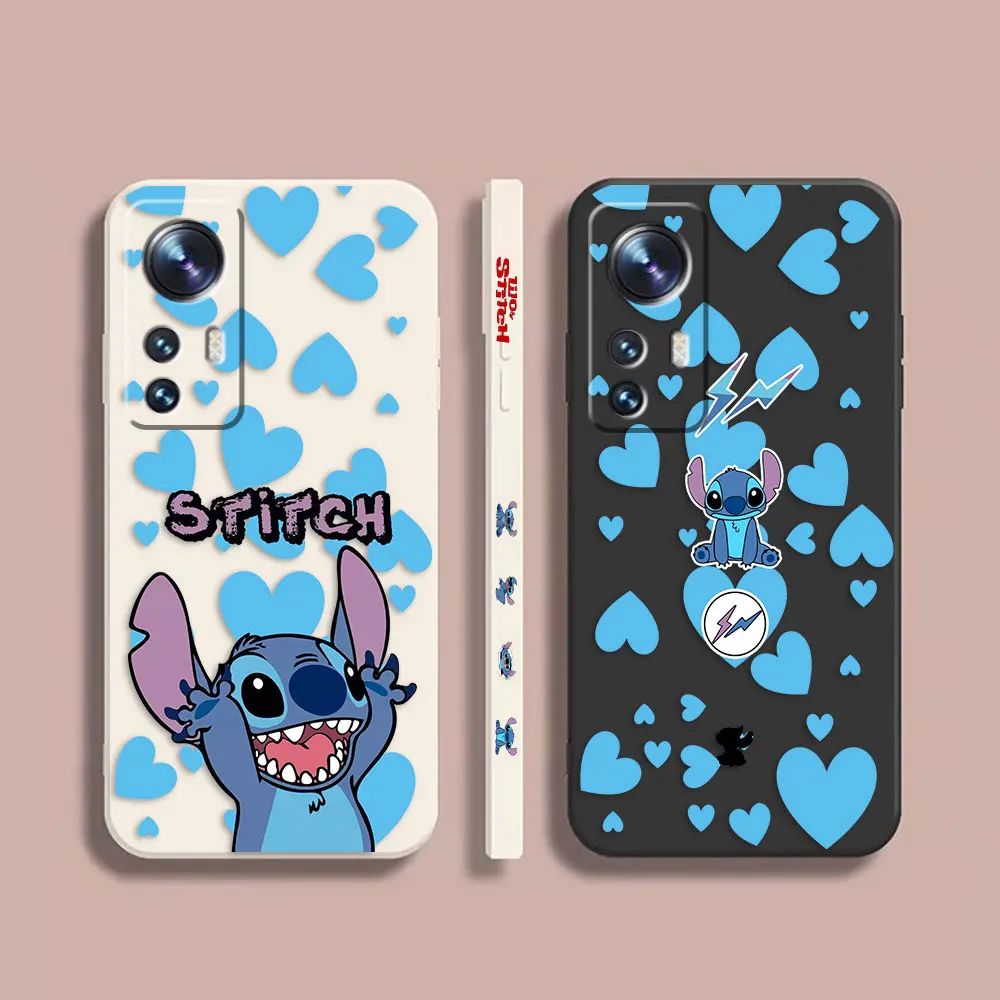 

Case For Xiaomi 13 12 12S 11 11T 10 10S 9 9SE 8 8SE Pro Ultra Lite Colour Simple Shockproof Liquid Case Anime Lilo And Stitch