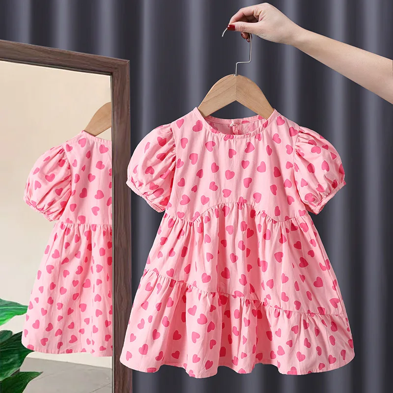 Casual Summer Kids Girls Dress Floral Clothes Baby Girl Princess New Flower Dresses Toddler Clothing