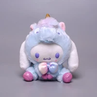 13cm japanese sanrio kuromi melody cinnamorol mymelody hello kitty cute cartoon become unicorn plush toy kawaii doll pendant
