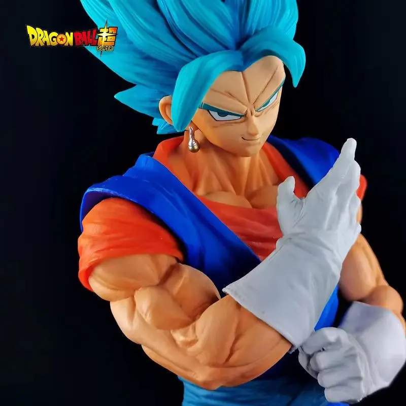 Фото Супер размер 33 см Dragon Ball Beijit Фигурка Super Saiyan Blue King Beijit Fusion Warrior Коллекционная игрушка ручной работы для взрослых №1