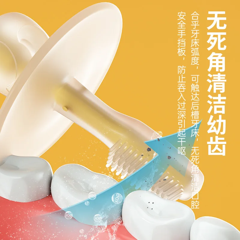 Детская зубная щетка детская Силиконовая для детей с присоской уход за полостью