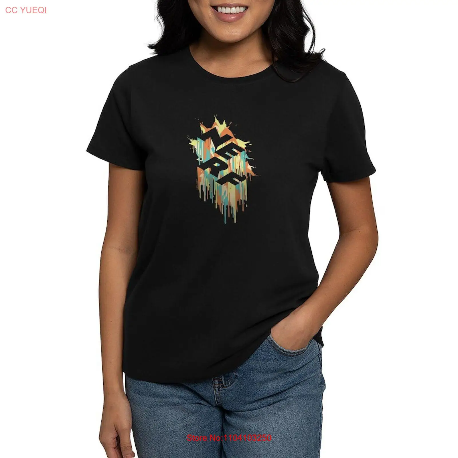 CafePress Nerf Melted Camo Футболка Женская хлопковая футболка ( 1125092487 )