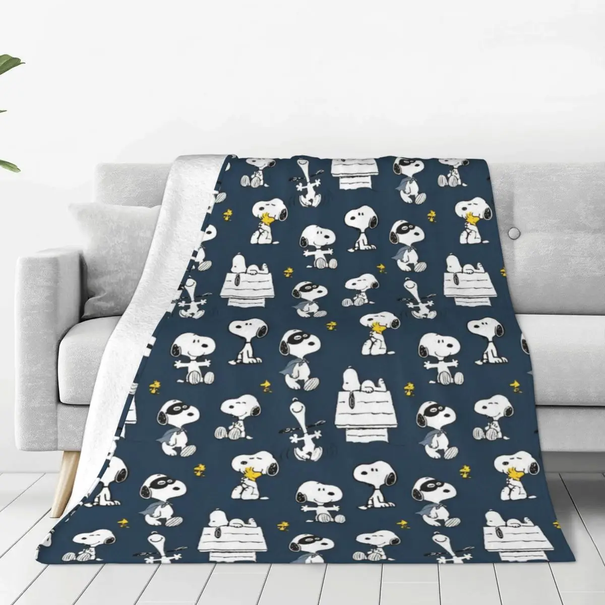 Одеяло Из Арахиса Snoopy Woodstock мультяшное милое плюшевое Новое мягкое покрывало для