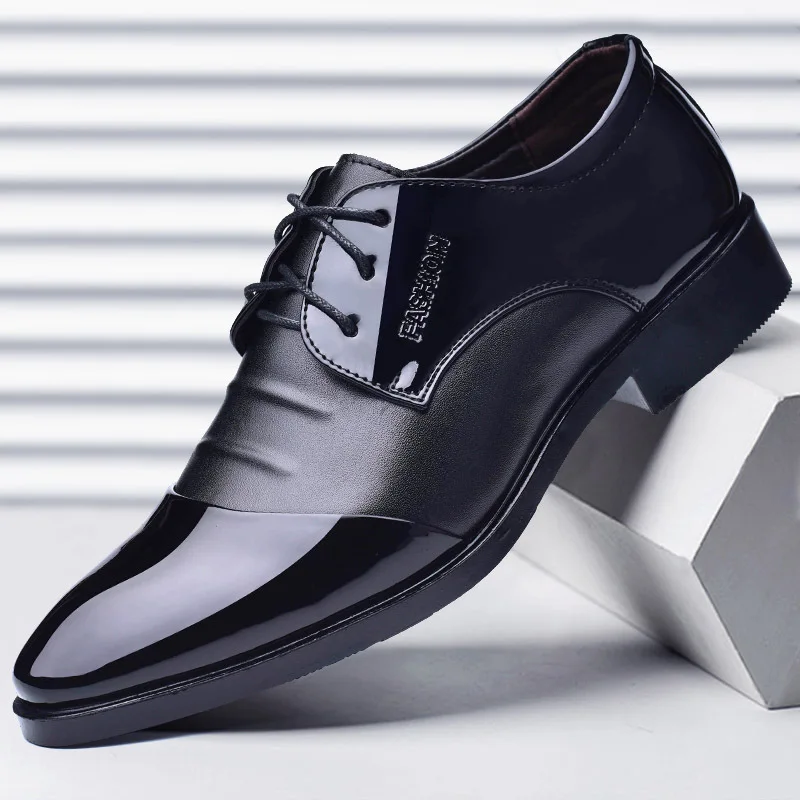 

Luxury Business Oxford Leather Shoes Men Breathable Rubber Formal Dress Shoes Male Office Wedding Flats Footwear Mocassin Homme