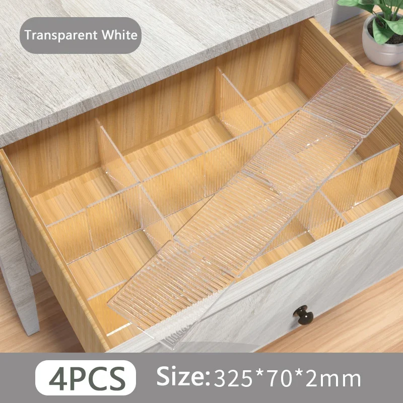 

Перегородки для ящиков, 4 шт., белый/зеленый, пластик