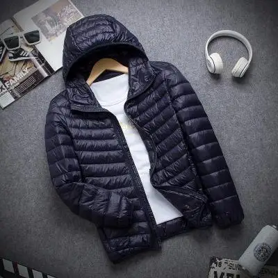 New  Winter Light Down Jacket  2000 Fashion Hooded Short Large Youth Slim Coat Down Jackets