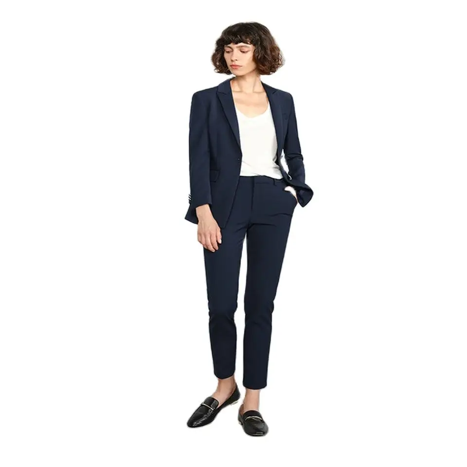 

Black Women PantSuits for Women Plus Size Custom Made Ladies Pantsuit Blazer+Pants for Work Pantsuit for Wedding Party