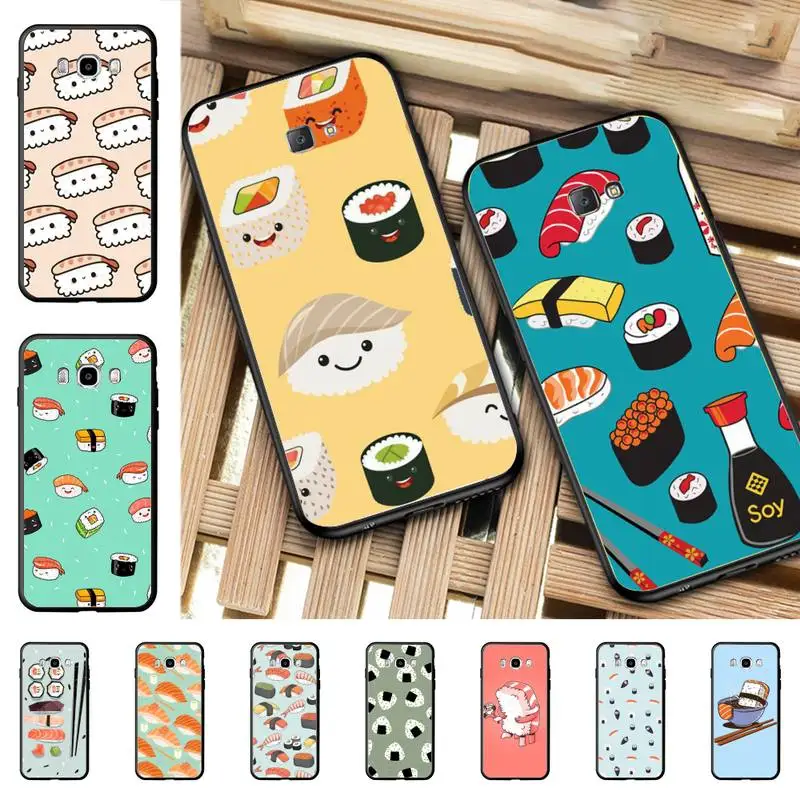 

Food Sushi Phone Case for Samsung J 2 3 4 5 6 7 8 prime plus 2018 2017 2016 core