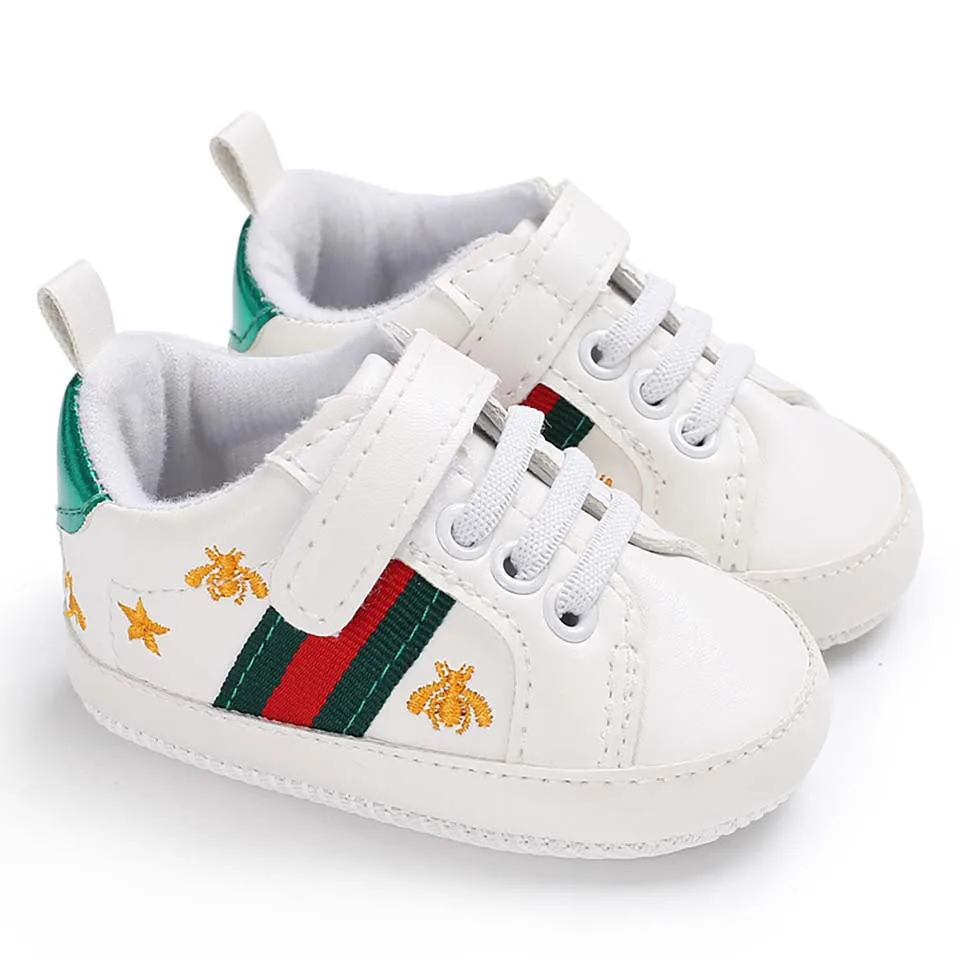 

Hot Baby Moccasins Infant Anti-slip PU Leather First Walker Sneaker Soft Soled Newborn Baby Sport Shoes for 0-18M Bebe Boy Girl