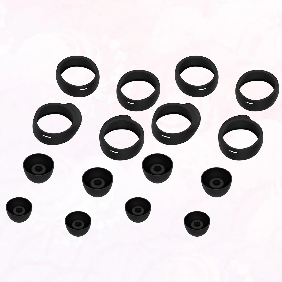 

16pcs Earphone Protective Plugs Useful Headset Cover Headset Accessory Compatible for Galaxy Buds/Buds+ (Black)