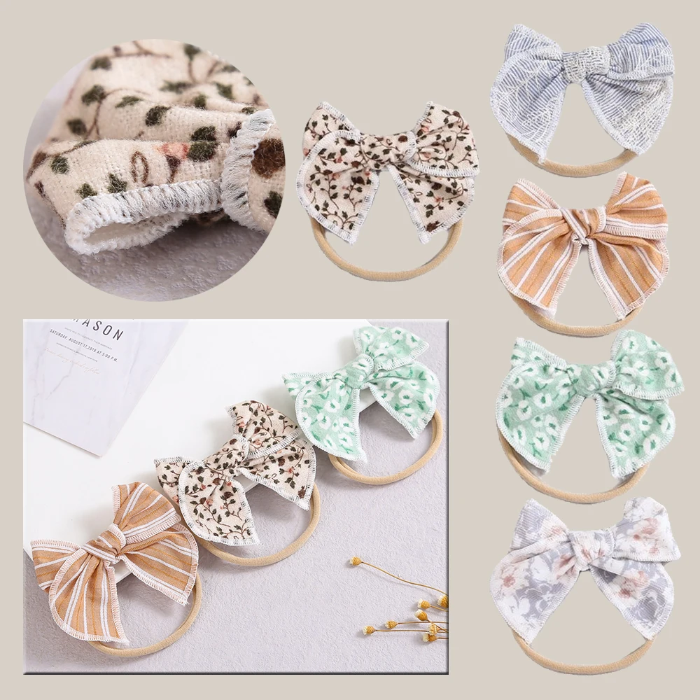 

Леопардовые аксессуары для волос для маленьких девочек, эластичные повязки для волос для новорожденных, Детские аксессуары для волос, бант...