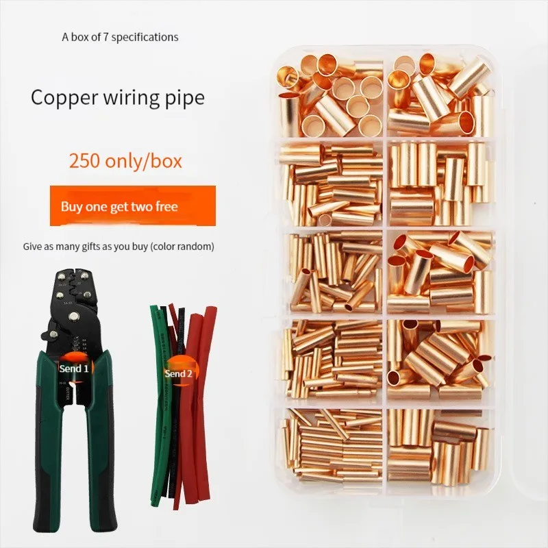 

Boxed Crimp Terminal,copper pipe Connector,U/O Shaped Splicing Termination 2.8/4.8/6.3mm Wire Connector Cable Termination Pliers