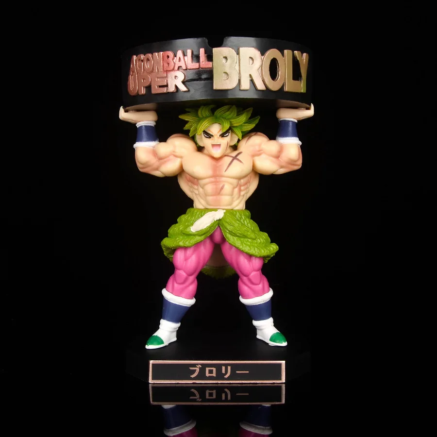 

Dragon Ball Super Anime Goku Broli Figures Battle Tray Ashtray Action Figurals Collectible Statue Toys 14.5CM