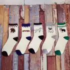 5 парлот Harajuku женские носки уличные хлопчатобумажные забавные носки с принтом собаки повседневные осенне-зимние носки Meias милые носки с рисунками Sokken
