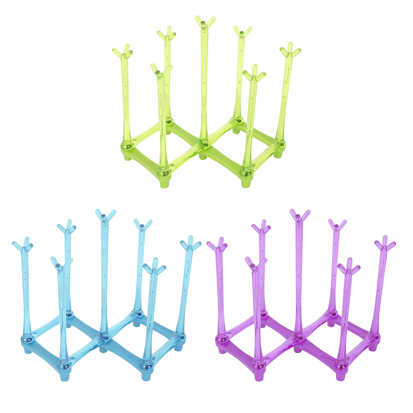 

3pcs Baby Bottle Rack Bottle Draining Bracket Nipples Rack Cup Draining Holder