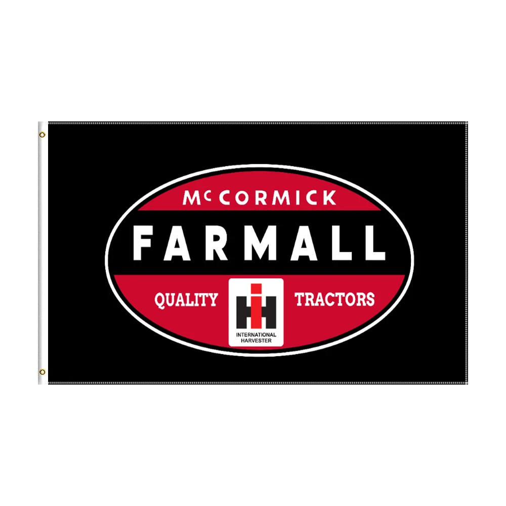 

3x5 Ft Mccormick Farmall Flag Polyester Printed Quality Tractors Banner For Decor