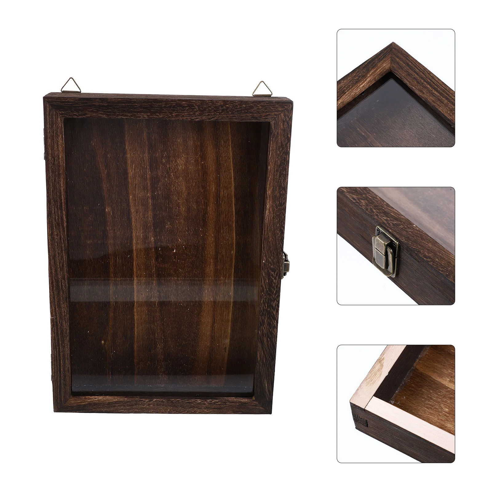 

Винтажная коробка для образцов, хранение насекомых, бабочки, деревянная витрина, пылезащитная деревянная рамка, сушеные цветы