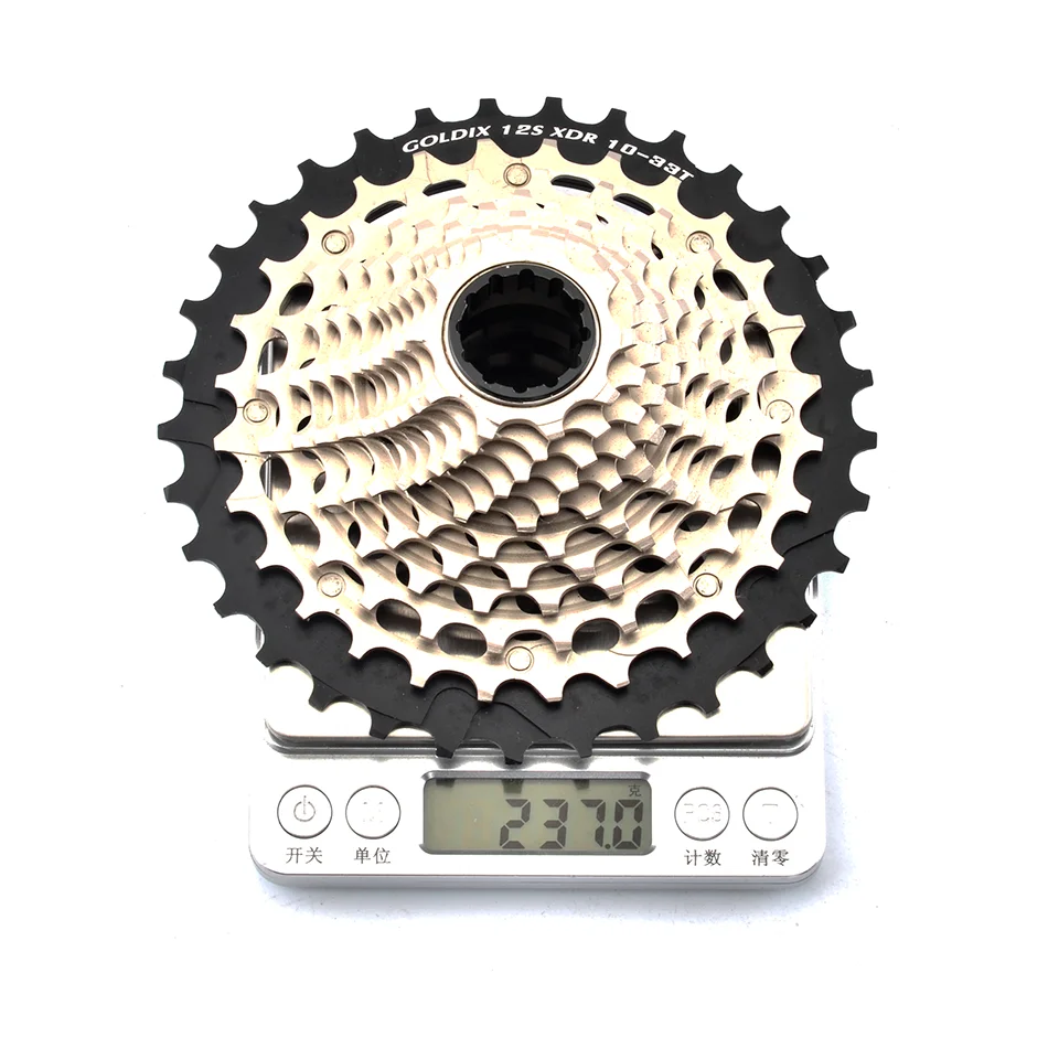 GOLDIX 12s road xdr cassette 10-28T 10-33T 10-36t k7 steel cnc lightweight gear for electronic shifting r9270 r8170 red images - 6