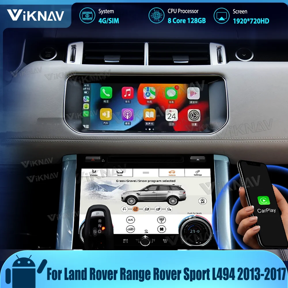 

Upgrade Multimedia Player For Land Rover Range Rover Sport L494 2013-2017 10.25inch 2din Android 12.0 Autoaudio Wireless CarPlay
