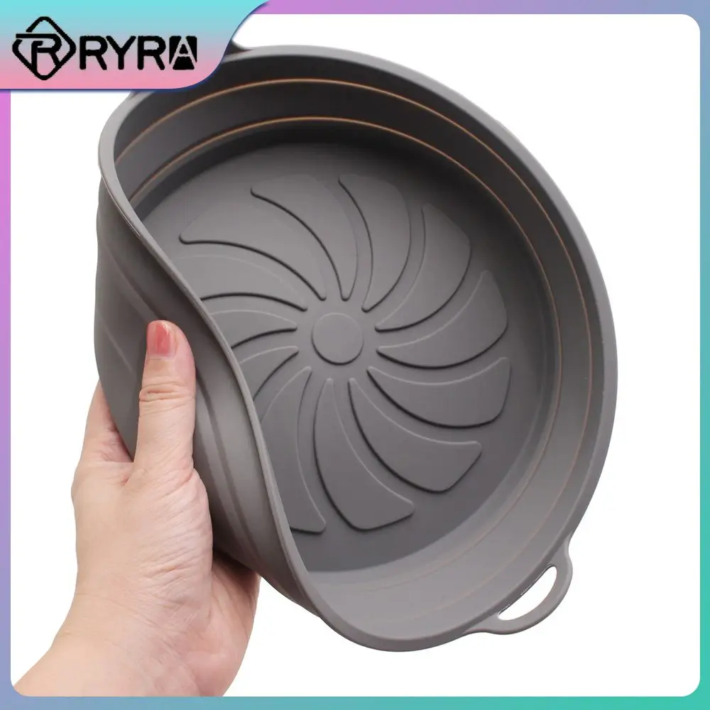 

Flexible Silicone Essential Accessories For Air Fryers Food Grade Silicone Air Fryer Baking Tray Mat Reuse Soft Bakeware Pad