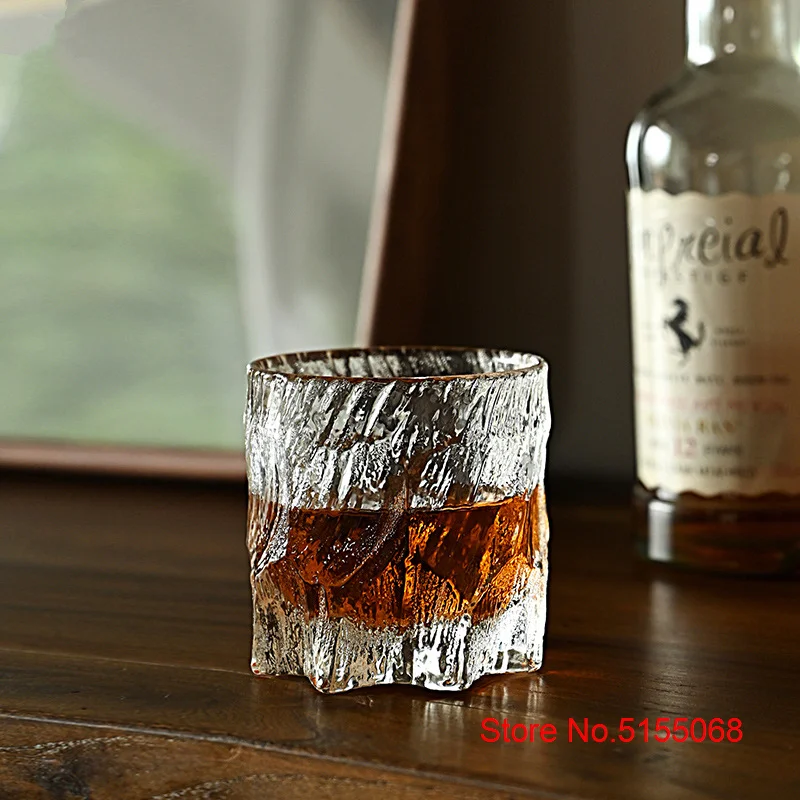Glacier Старомодное Стекло для виски матовая поверхность льда бокалы винной скалы