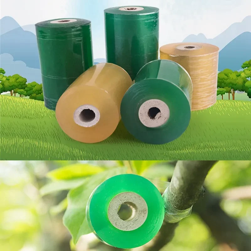 

2023NEW 1Roll Width 30mm-150mm Fruit Tree Grafting Membrane Film Stretchable Garde Plants Protection Nursery Tape Self Adhesive