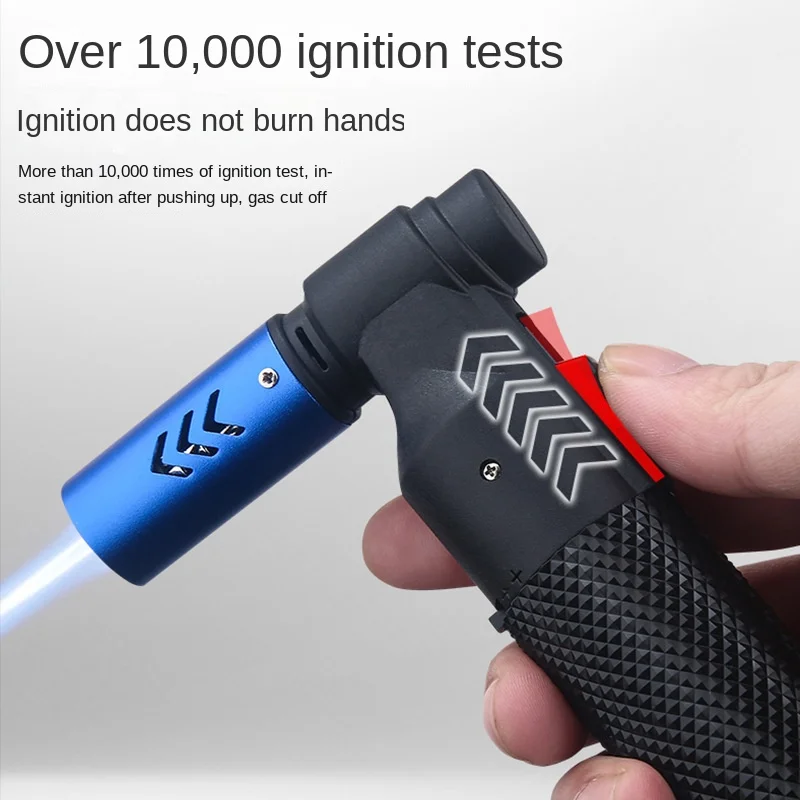 

Metal High-temperature Spray Gun Lighter Windproof Butane High-pressure Spray 1300 ℃ Blue Strong Flame Cigar Outdoor Gadget