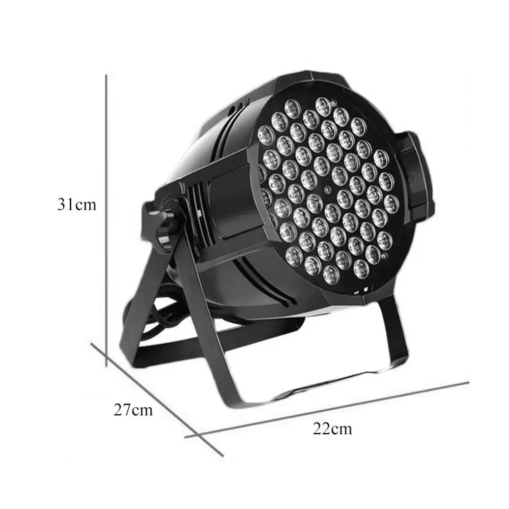 

180W AC 120-240V Aluminum 54 LED Par Light Disco DJ KTV Party Dance Lamp For Small Paty KTV Stage Lighting