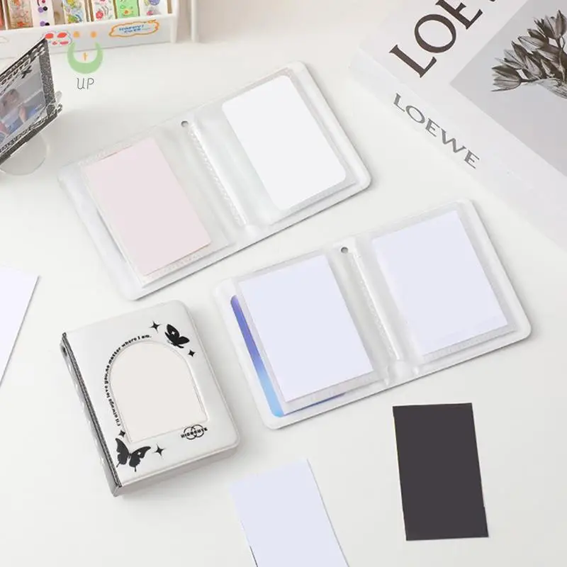 Черно-белый держатель для фотокарт, 3-дюймовый фотоальбом, 40 карманов, почтовые открытки, Коллекционирование альбомов