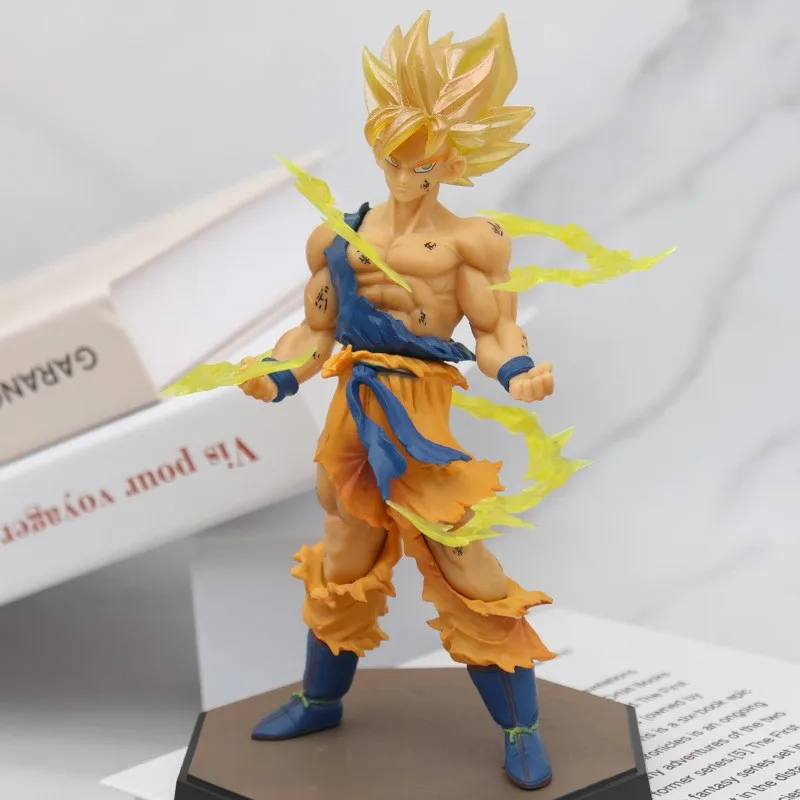 

17cm Dragon Ball Son Goku Anime Figure Super Saiyan DBZ Action Figure Toys Model Decoratio Collectible Figurines Gift for Kids