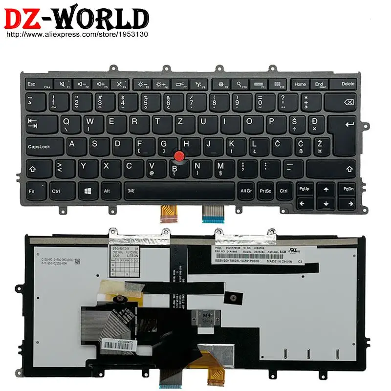 

Новая Оригинальная словенская клавиатура с подсветкой SI для ноутбука Lenovo Thinkpad X230S X240 X240S X250 X260 Teclado 01AV565 01AV525