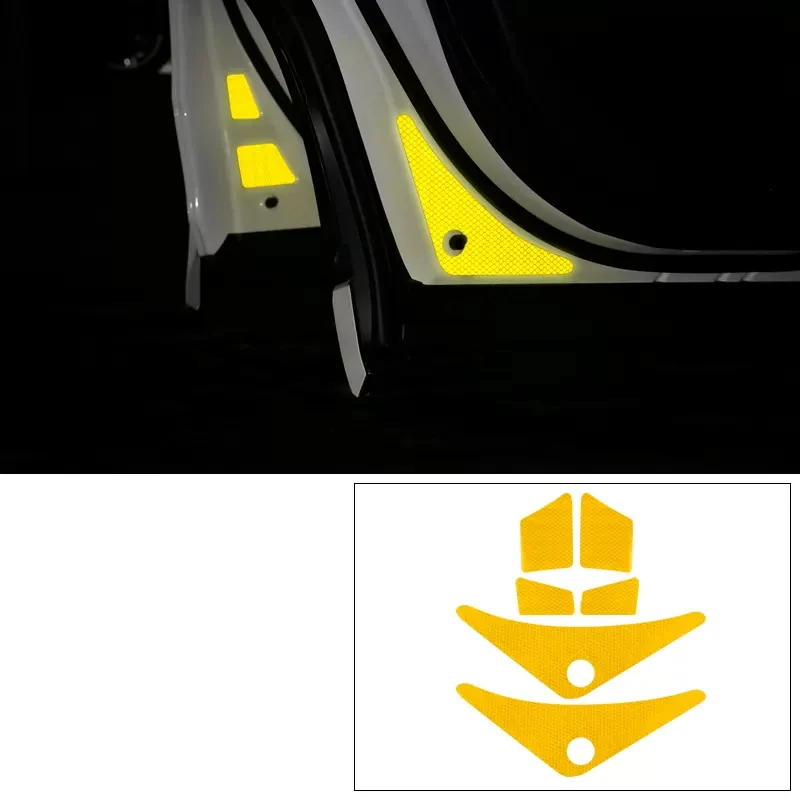 

4 шт./набор, автомобильные светоотражающие наклейки для Toyota Highlander XU70 2021 2022 2023