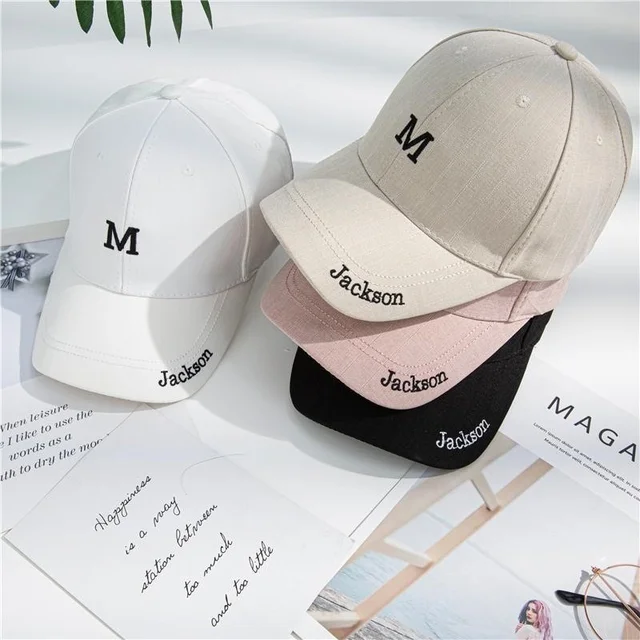 Fashion Solid Color Baseball Caps Letter M Print Snapback Caps Casual Sports Gorras Unisex Hip Hop Dad Hats For Men Women 2