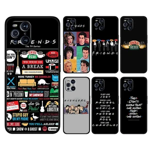 friends tv show for oppo find x3 x2 k9 f19 r17 pro neo lite k5 k3 silicone soft black phone capa coque fundas free global shipping