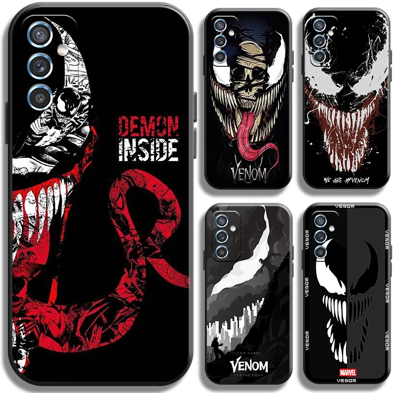 

Marvel Avengers Venom Logo Phone Case For Samsung Galaxy M10 M11 M12 M20 M22 M30 M30S M31 M31S M32 M51 M52 5G Cases TPU