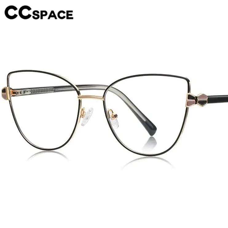 Фото Women Metal Cat Eye Reading Glasses Fashion High Quality Spring Hinge Presbyopia Eyeglass Custom Prescription Spectacles #303813 №1